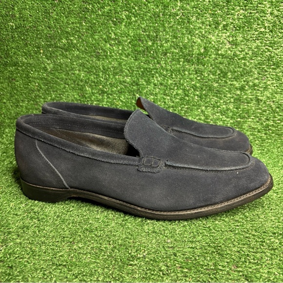 ALFRED SARGENT DARK BLUE MADE IN ENGLAND SLIP ON LOAFERS SIZE US 11 / UK 10 - Picture 1 of 12